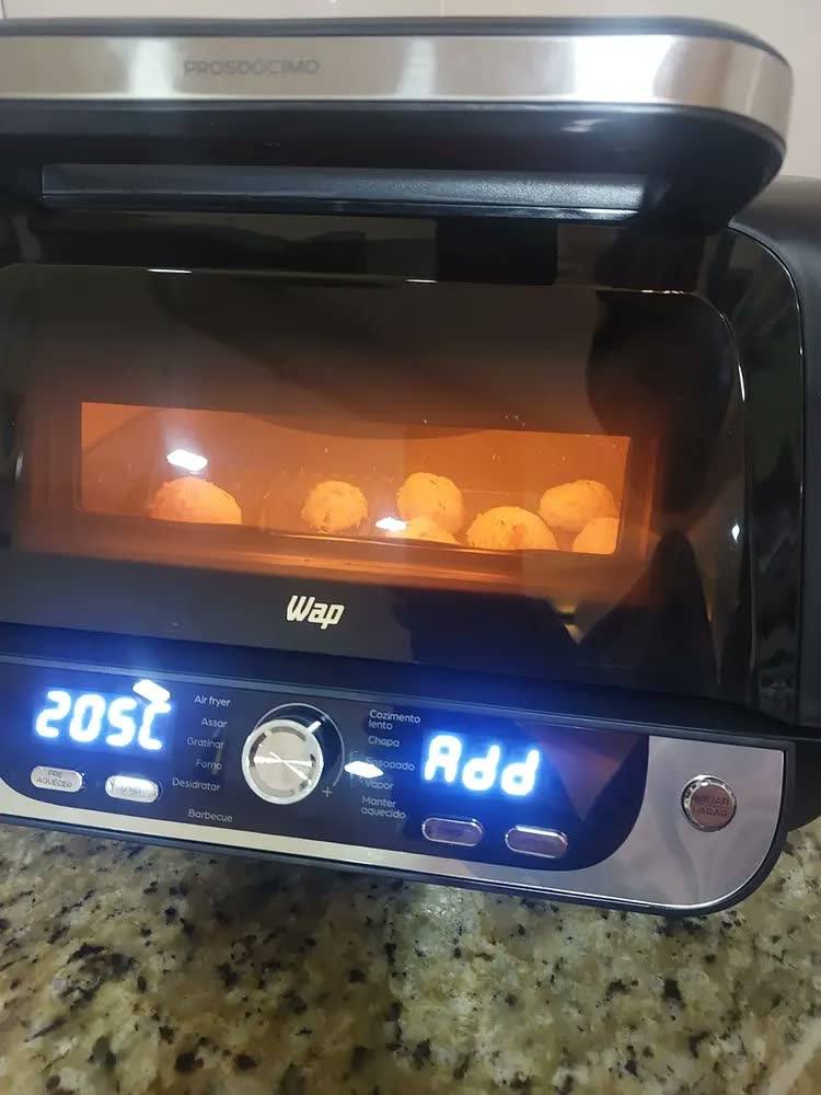 foto de Fritadeira Elétrica Churrasqueira Wap Air Fryer Barbecue 10l