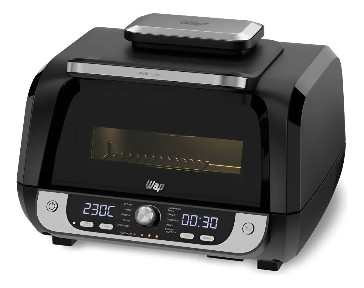 Fritadeira Elétrica Churrasqueira Wap Air Fryer Barbecue 10l
