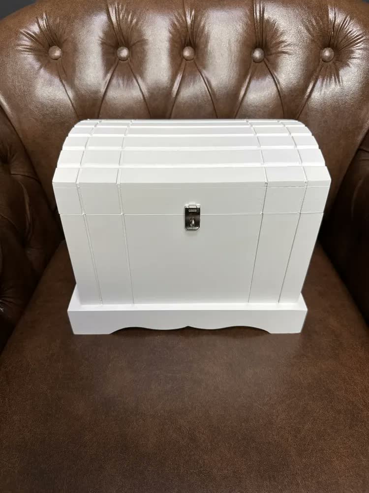 foto de Caixa Organizadora Porta Joias Grande Bau Frasqueira Decor