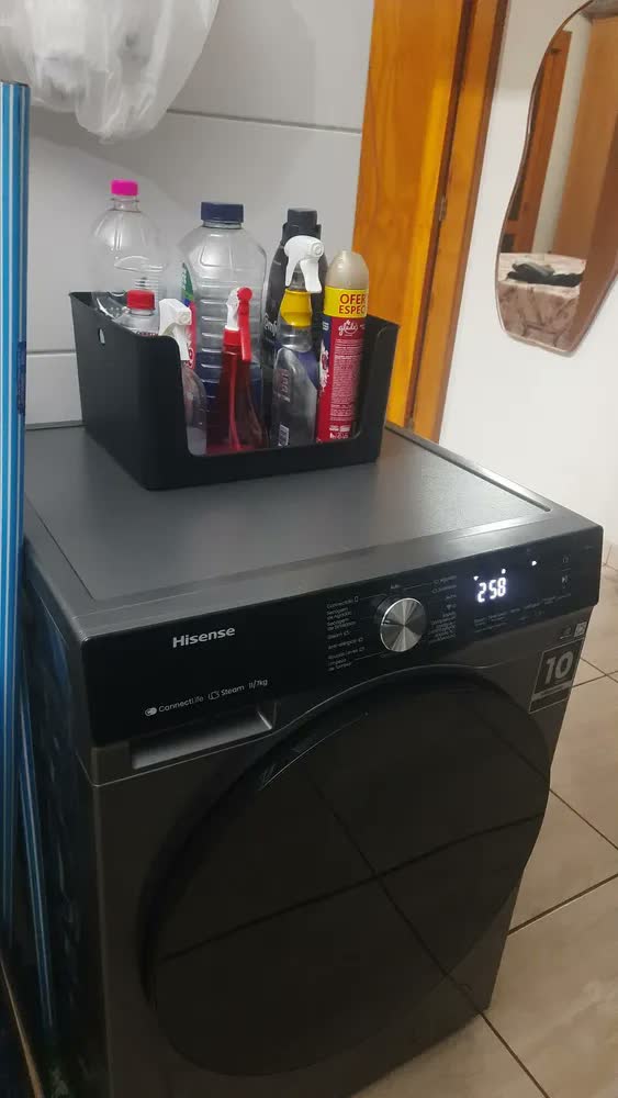 foto de CESTO ORGANIZADOR 16L branco lavanderia e cozinha