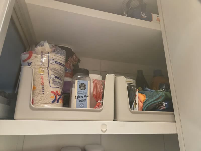 foto de CESTO ORGANIZADOR 16L branco lavanderia e cozinha