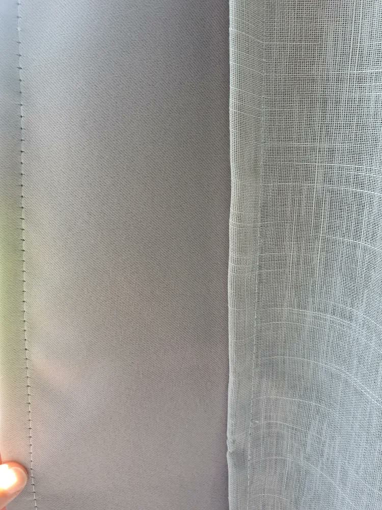 foto de Cortina Voil Gaze De Linho Com Forro Blackout 4,00x2,50 Lux
