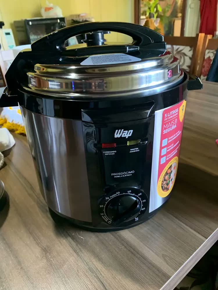 foto de Panela Pressão Elétrica Wap Wppe2 5 Litros Antiaderente 900w 220V