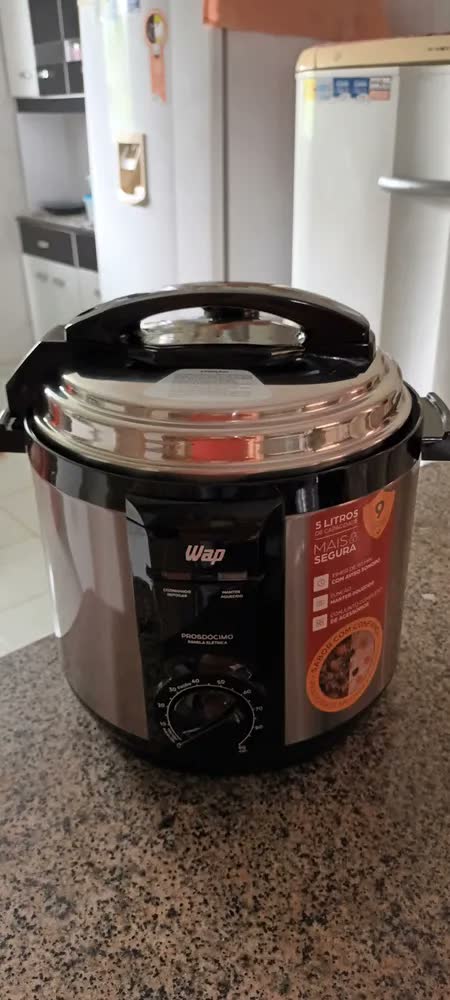 foto de Panela Pressão Elétrica Wap Wppe2 5 Litros Antiaderente 900w 220V
