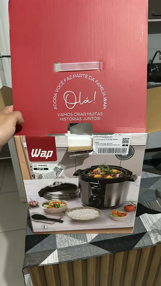 foto de Panela Pressão Elétrica Wap Wppe2 5 Litros Antiaderente 900w 220V