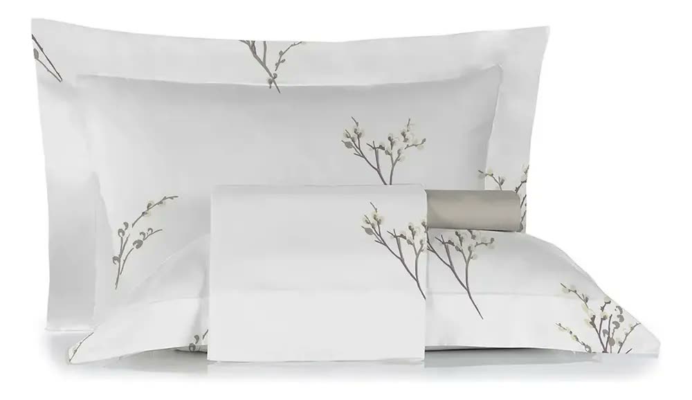 Jogo De Cama Queen Size 300 Fios Nova América - Aline (7370)