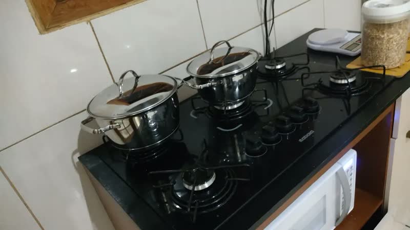 foto de Jogo de Panelas Allegra em Aço Inox com Fundo Triplo e Tampas de Inox 2 Peças Prateado Tramontina