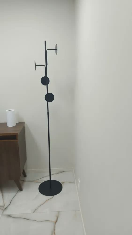 foto de Mancebo Cabideiro De Pé Com Ganchos Bolsa Casaco Chapéu