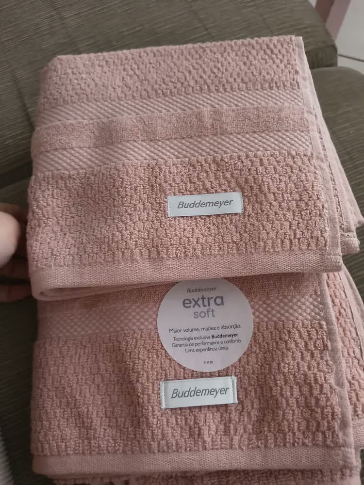 foto de Toalha de Banho Buddemeyer Gigante Vanilla Extra Soft em 100% Algodão Verde