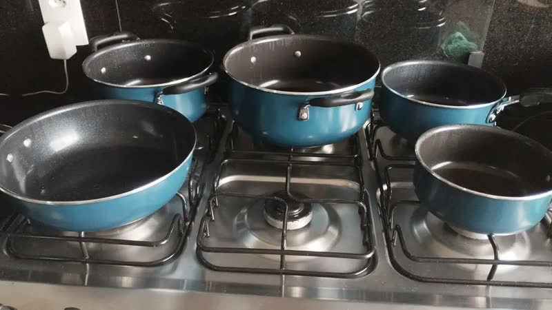 foto de Jogo de Panelas Tramontina Tunis Azul Mediterrâneo 5 Peças