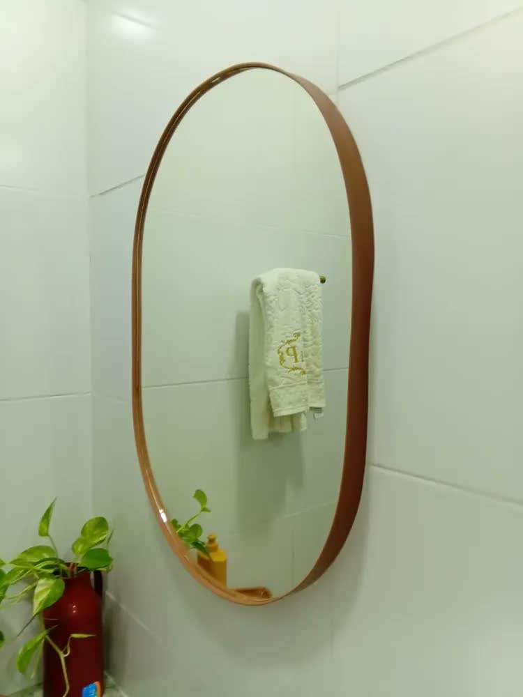 foto de Espelho Orgânico Moderno Sala Quarto Lavabo 64x44cm Pilula