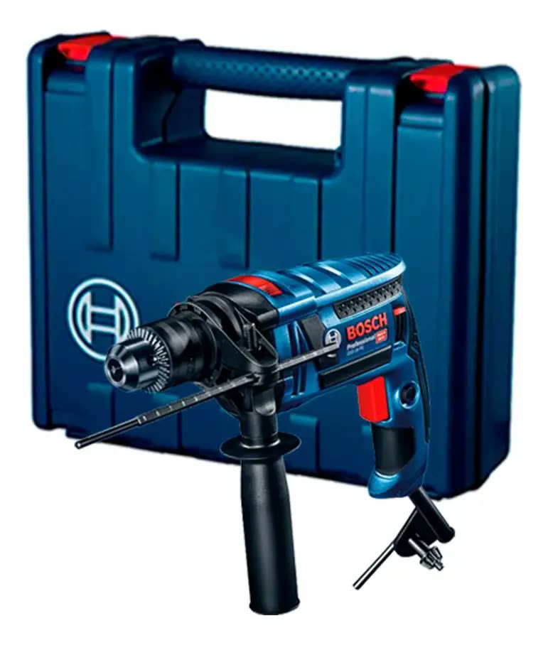 Furadeira De Impacto 1/2 Pol 850w Gsb16re Com Maleta Bosch