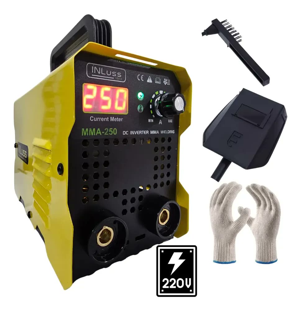 Máquina De Solda Inversora Portátil 250 Amperes