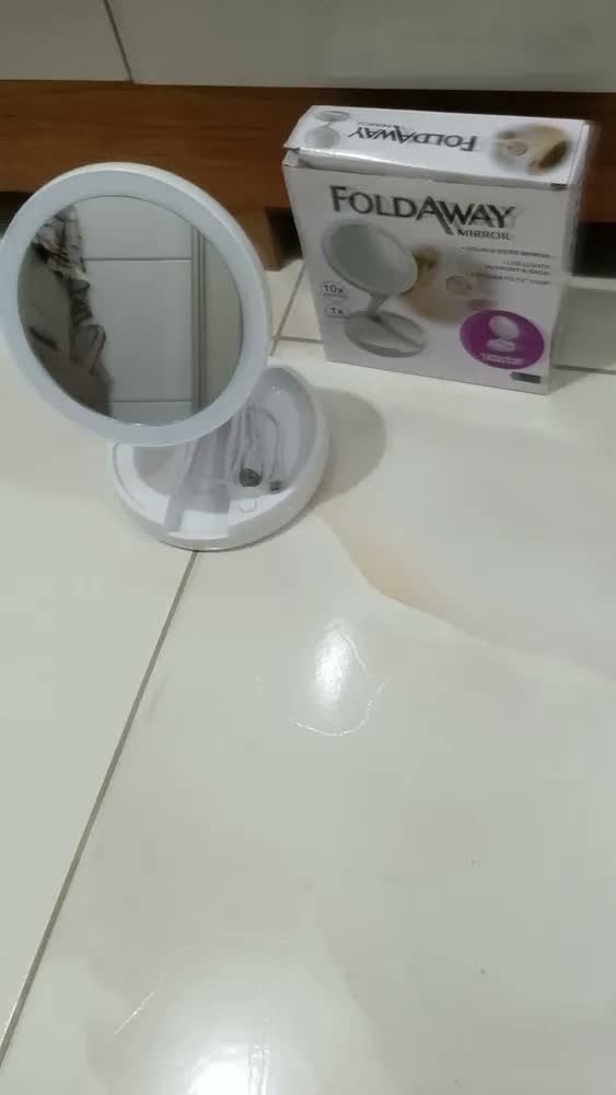 foto de Espelho Led Dobravel De Maquiagem Rosto Make