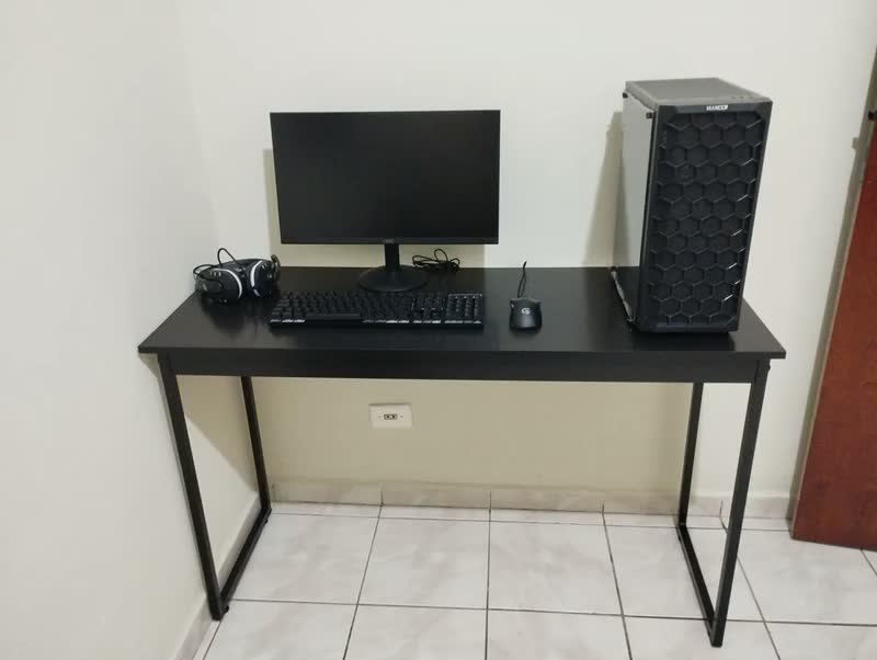 foto de Escrivaninha Mesa Office Estudo Estilo Industrial 1,20 Cm Klm Store