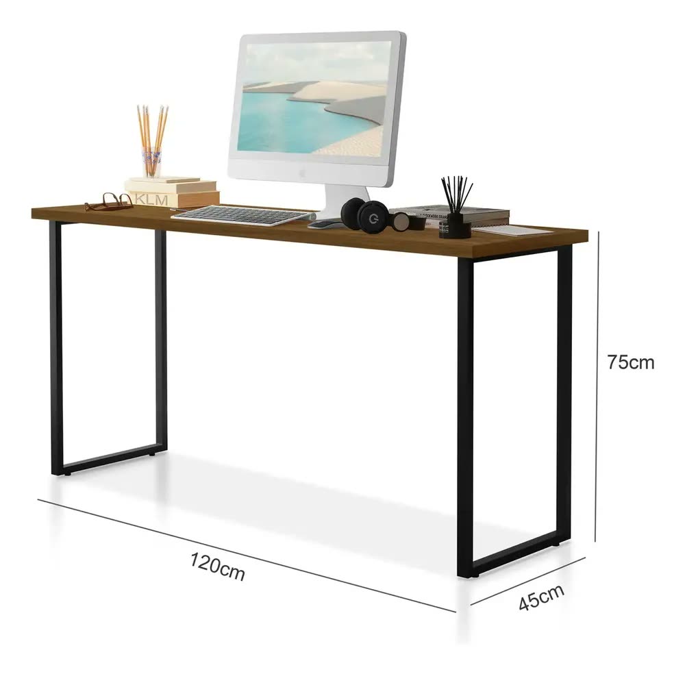 Escrivaninha Mesa Office Estudo Estilo Industrial 1,20 Cm Klm Store