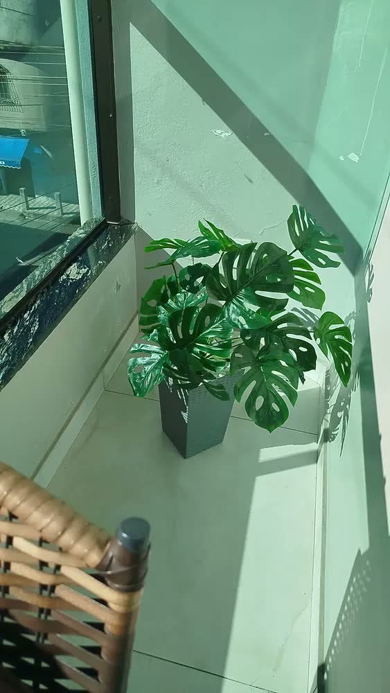 foto de Vaso De Plantas Decorativo Rattan 10l Casa Luxo Flores Sala
