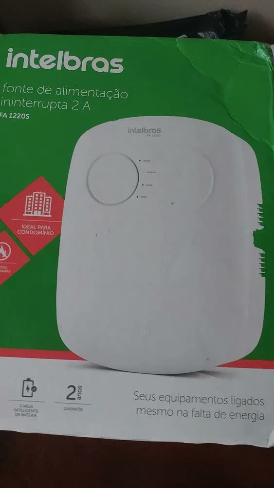 foto de Fonte Fa 1220 S Ininterrupta Para Eletroimã Intelbras Cor Branco