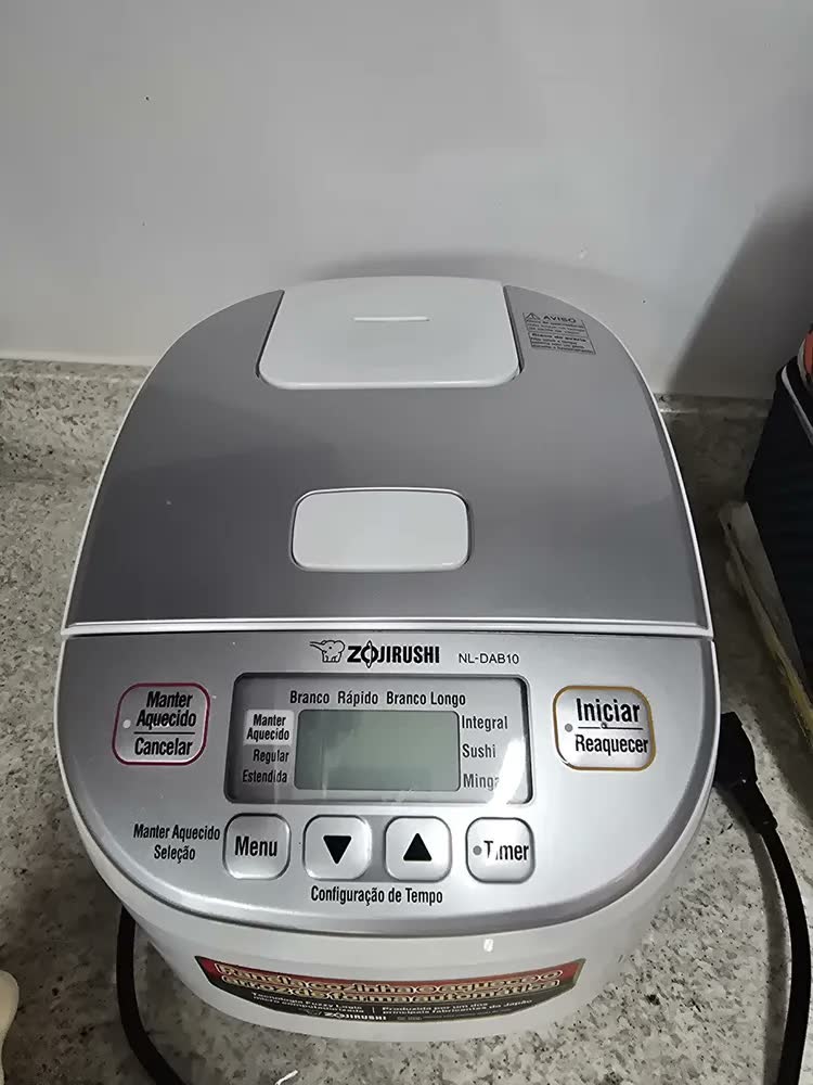 foto de Panela De Arroz Zojirushi 5,5 Copos Micom Nl-dab10 Cor Branco