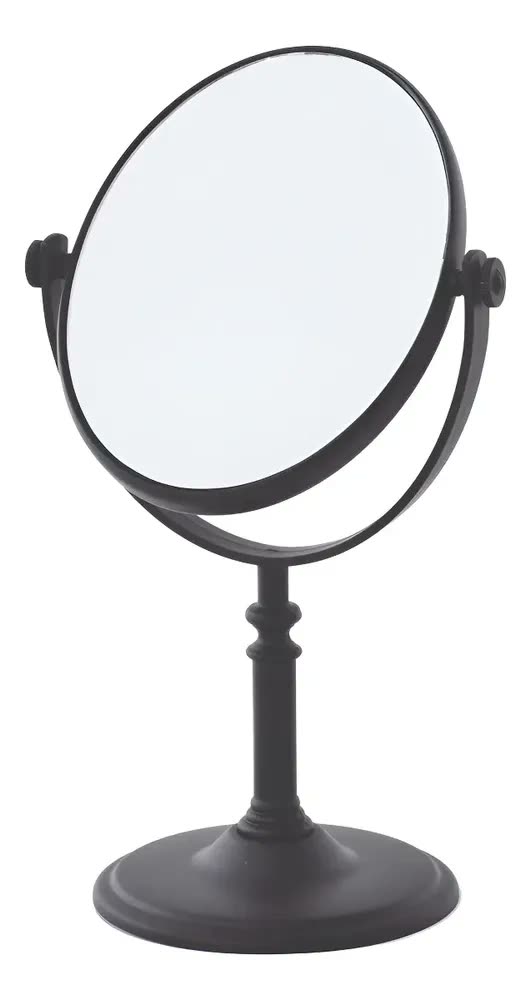 foto de Espelho de Mesa Oval Dupla Face PGB com Aumento 5x para Maquiagem