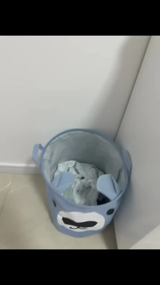 foto de Cesto Infantil Organizador Porta trecos Brinquedos e Roupas