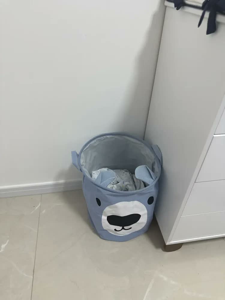 foto de Cesto Infantil Organizador Porta trecos Brinquedos e Roupas