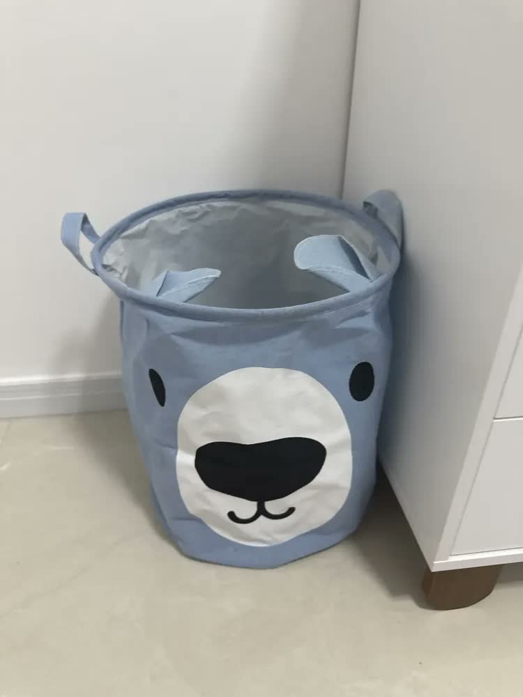 foto de Cesto Infantil Organizador Porta trecos Brinquedos e Roupas