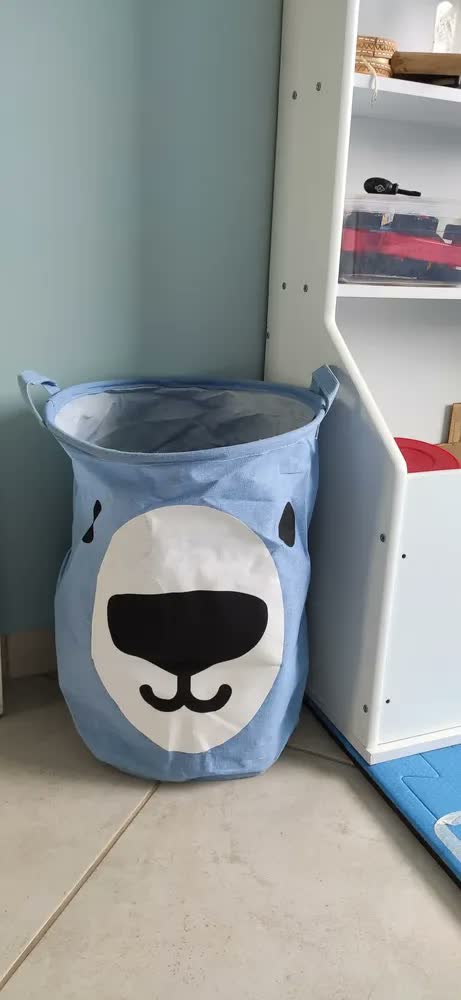 foto de Cesto Infantil Organizador Porta trecos Brinquedos e Roupas