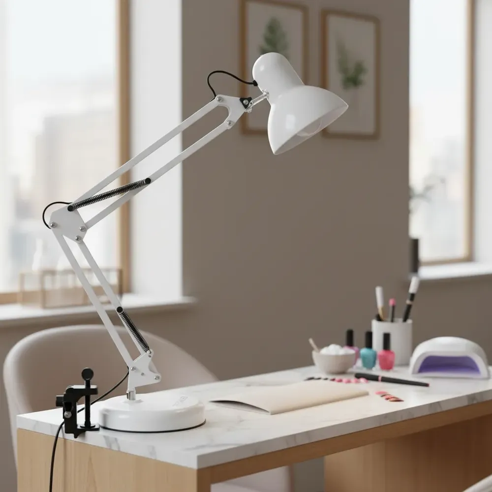 foto de Luminária De Mesa Bancada Ideal Para Manicure Profissional