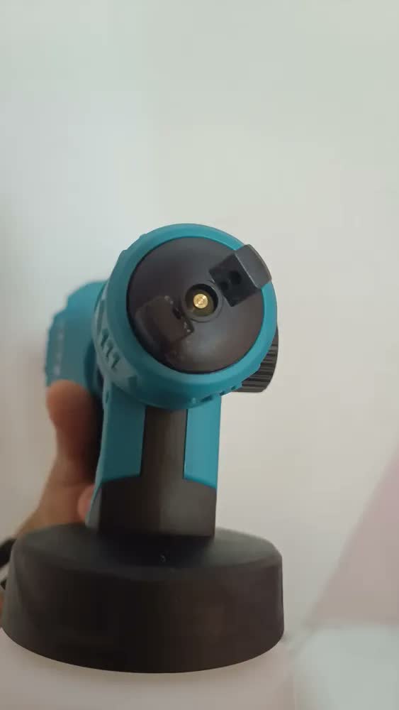 foto de Pistola de pulverização elétrica para pintura hvlp Tssaper TP550 do 800mL cor azul-turquesa 550W