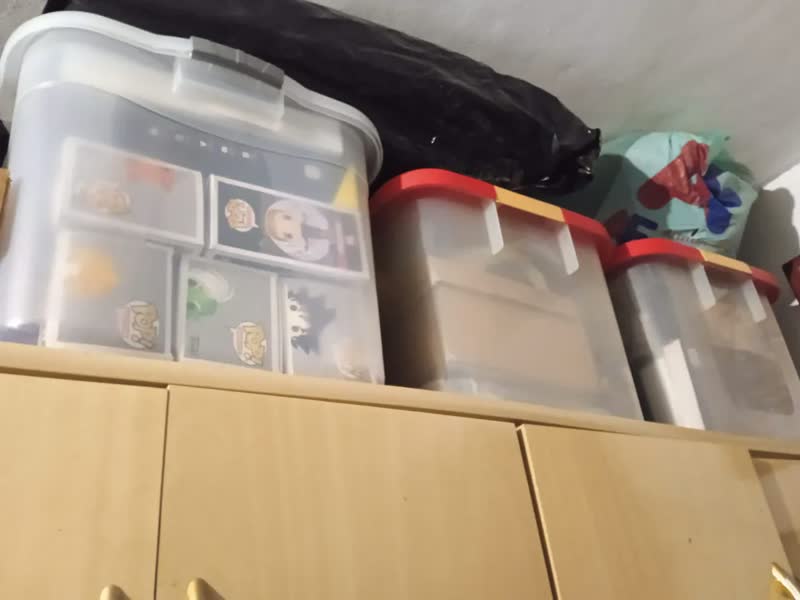 foto de Kit 2 Caixas Organizadora Multiuso Transparente 56 Litros