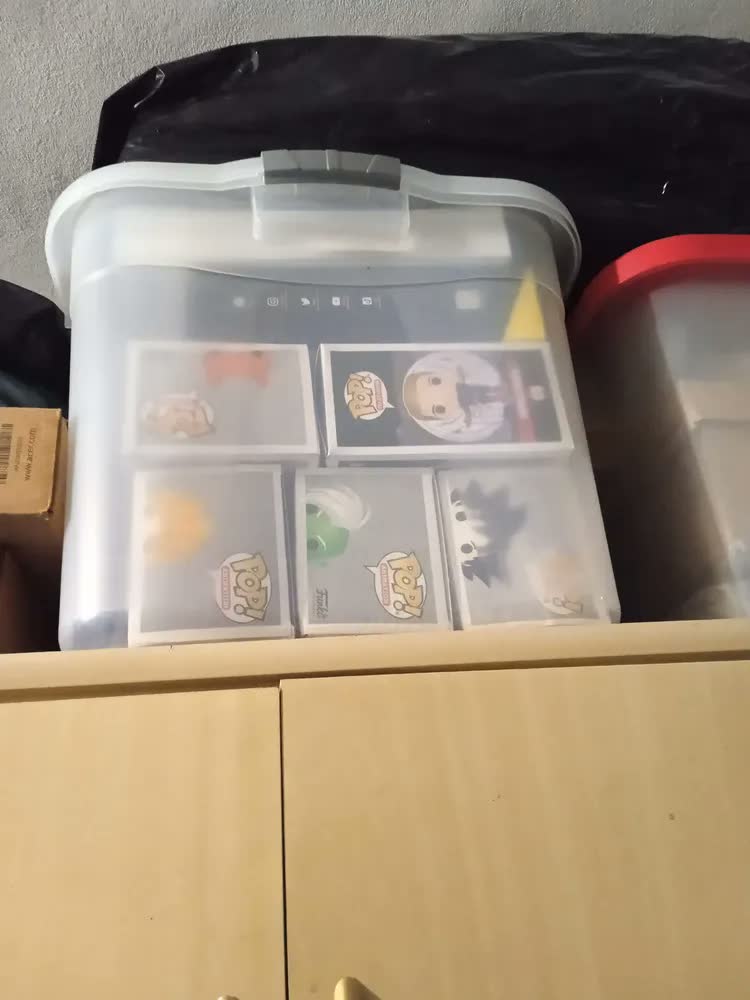 foto de Kit 2 Caixas Organizadora Multiuso Transparente 56 Litros