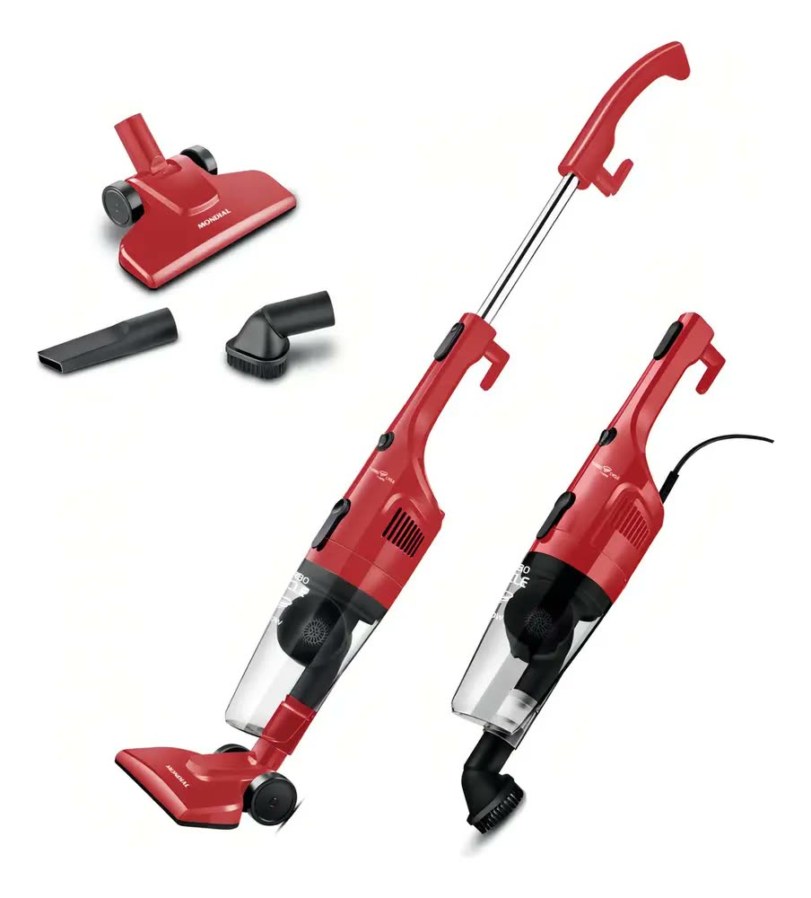 Aspirador De Pó Turbo Cycle Mondial 1100W AP-36 Vermelho