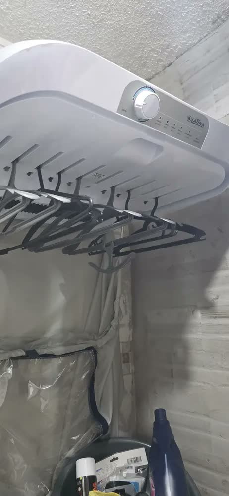 foto de Secadora De Roupa Latina Sr555 Cinza 127v/60hz 2x1 Aquecedor