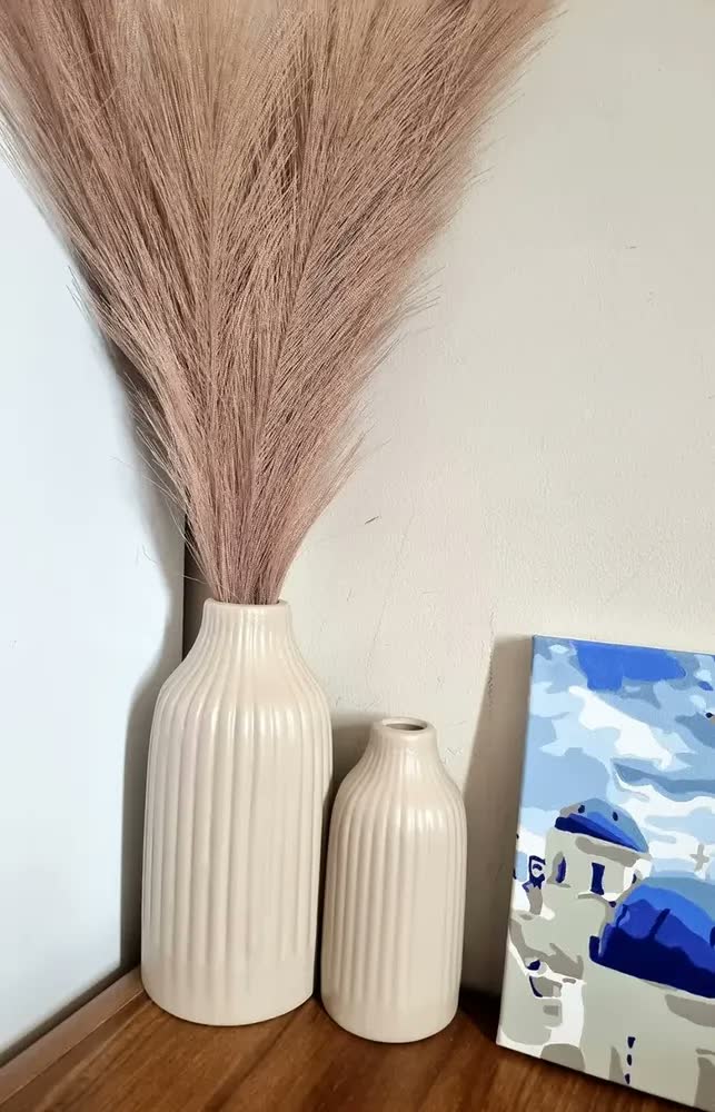 foto de Dupla De Vasos Decorativos Em Ceramica Decoração Sala Casa