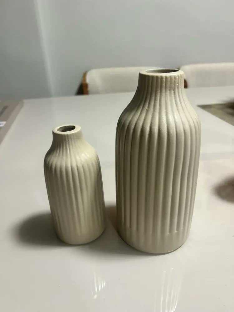 foto de Dupla De Vasos Decorativos Em Ceramica Decoração Sala Casa