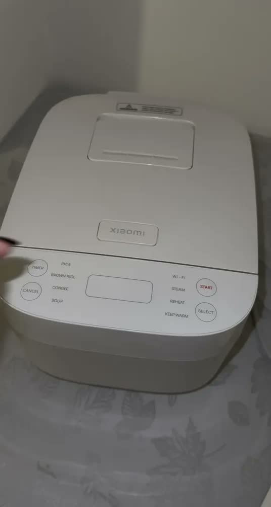 foto de Panela Elétrica de Arroz Xiaomi Smart Multifuntional Rice Cooker MFB120A-1 710 Watts 3 Litros Branco