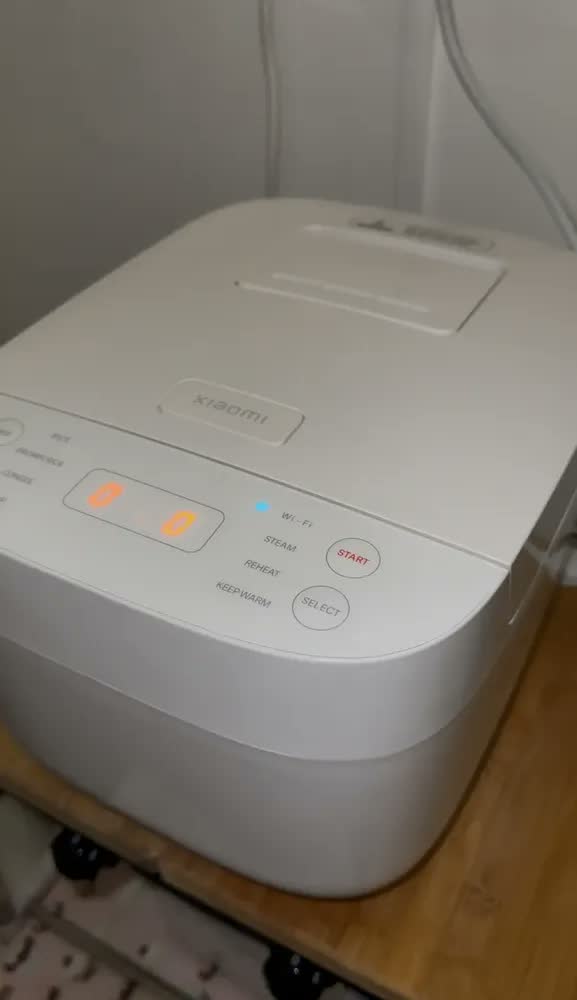 foto de Panela Elétrica de Arroz Xiaomi Smart Multifuntional Rice Cooker MFB120A-1 710 Watts 3 Litros Branco