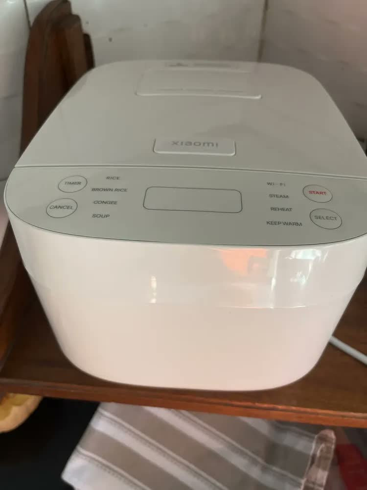 foto de Panela Elétrica de Arroz Xiaomi Smart Multifuntional Rice Cooker MFB120A-1 710 Watts 3 Litros Branco