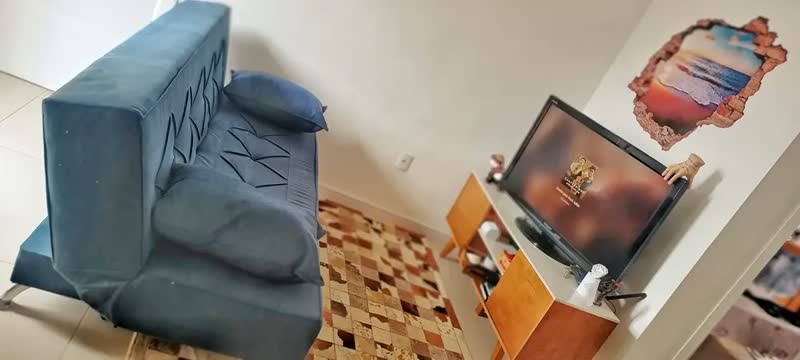 foto de Sofá cama 1,80m Íris Suede Cinza Adonai Estofados