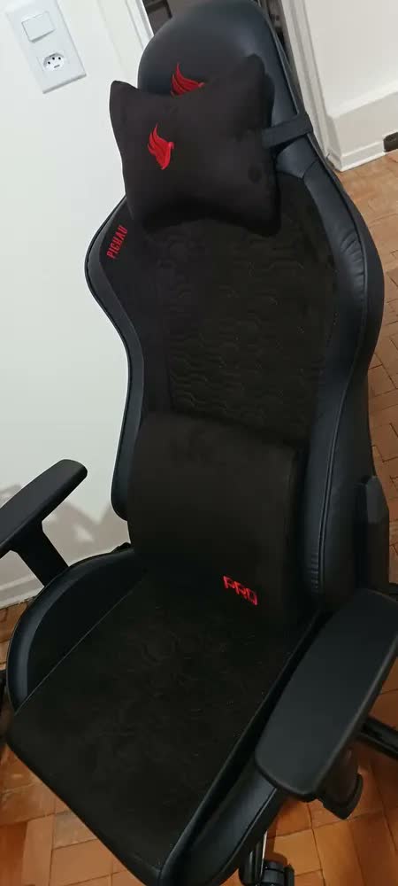 foto de Cadeira Gamer Pichau Donek Pro, Preto E Vermelho