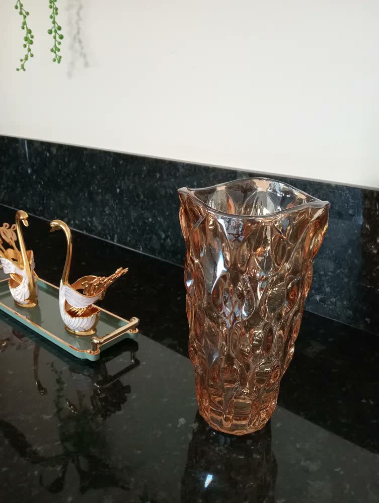 foto de Vaso De Vidro Grosso Primeira Linha Flores, Decoração, Sala