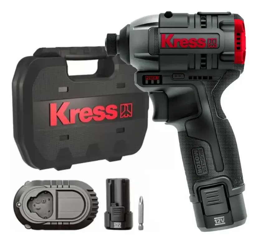 Parafusadeira Impacto 12v 2x 2ah Brushless Kub50.2 Kress