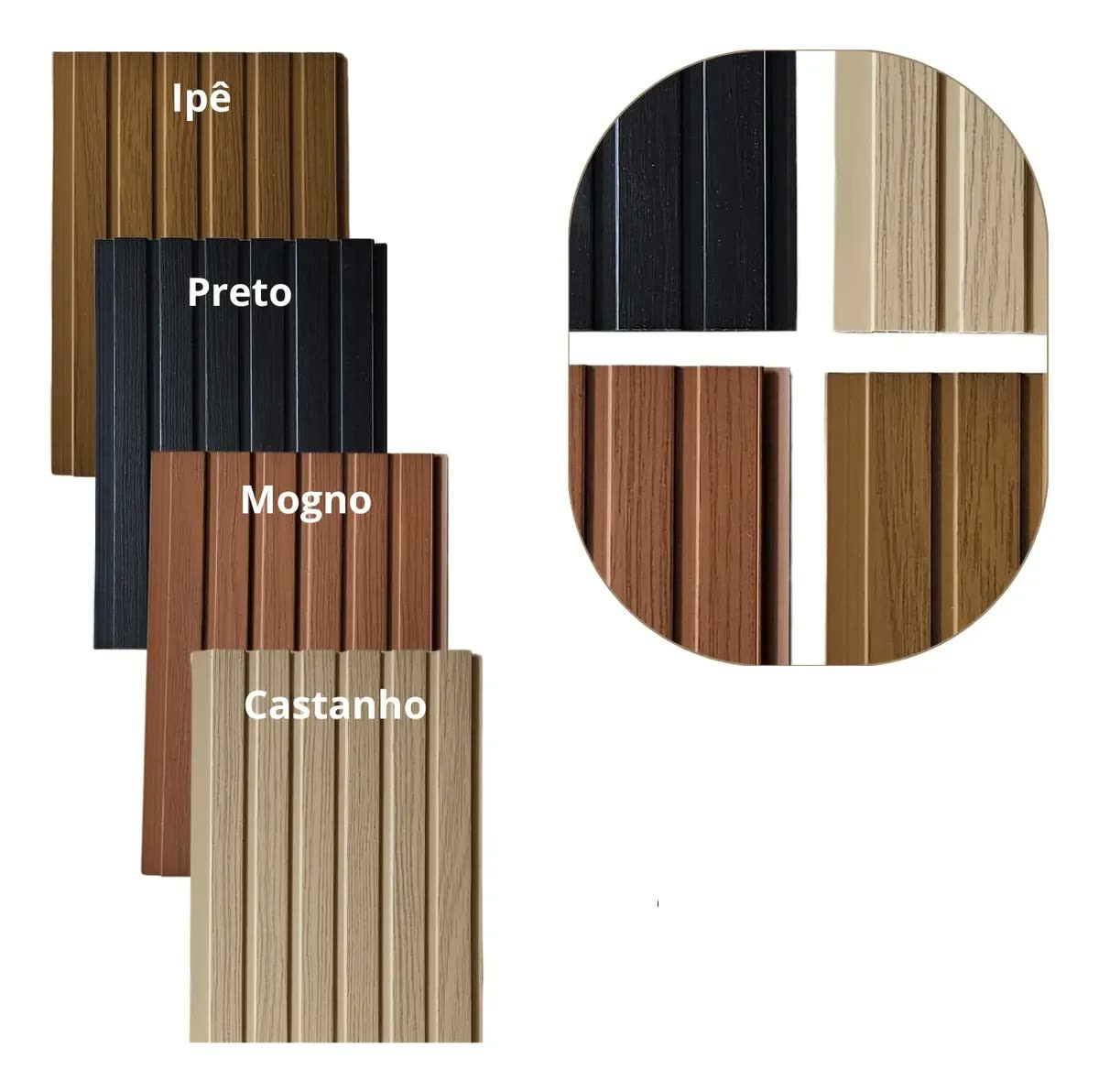 Kit 15 Placas Painel Ripado De Pvc 20 Cm X 3 Metros