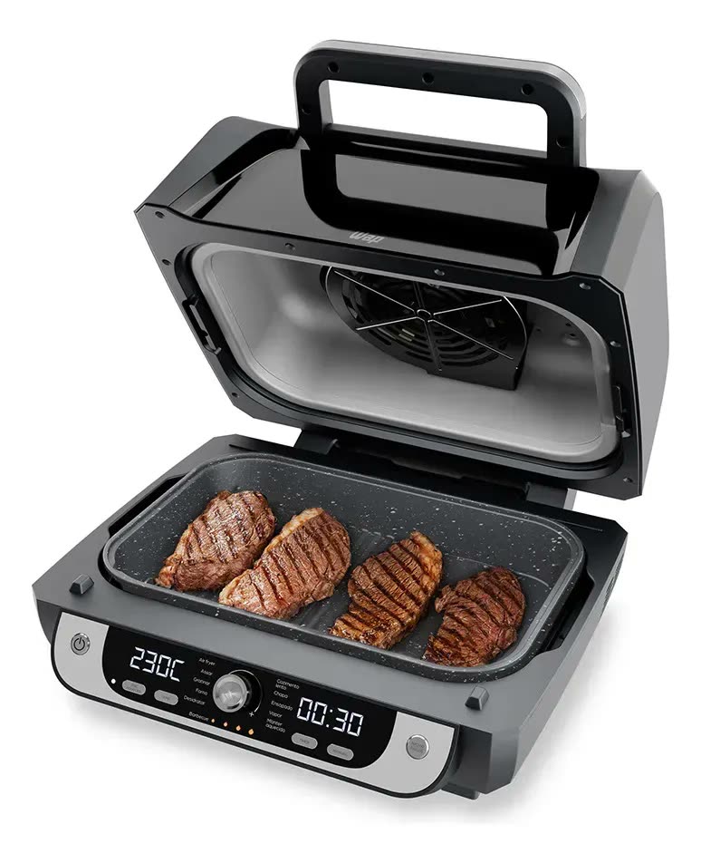 Fritadeira Elétrica Air Fryer WAP Barbecue com Painel Digital e 12 Funções 127V