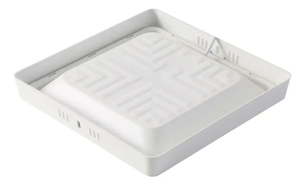 Plafon Quadrado LED 18W Branco-Frio Teto Blumenau 6500K