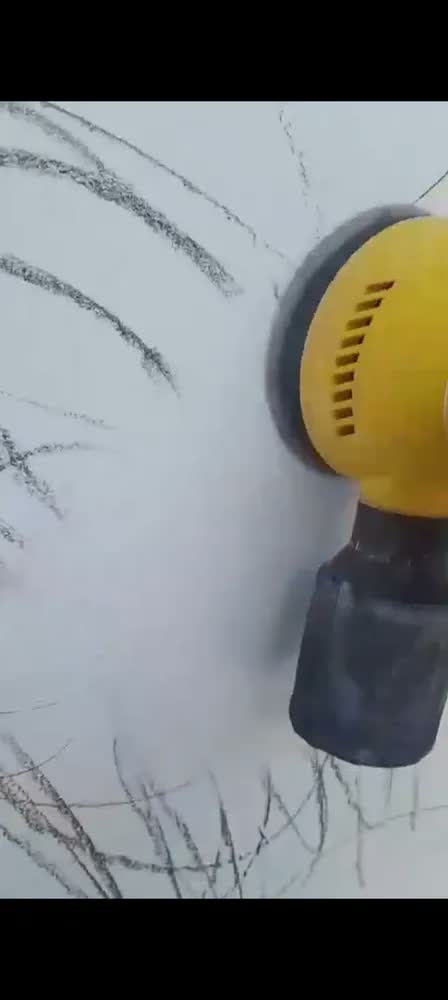 foto de Lixadeira Profissional Roto Orbital 5 350w Vonder Lrv 355 Cor Amarelo Frequência 50/60 Hz