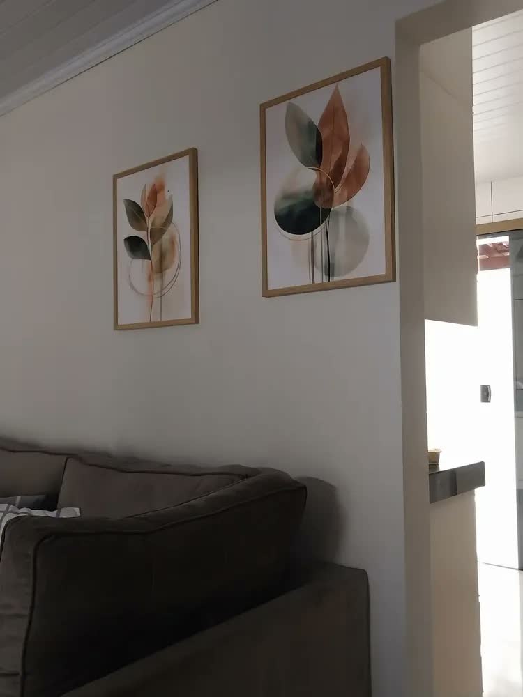 foto de Quadros Decorativos Para Sala Flores Flor Dupla 60x40 Art