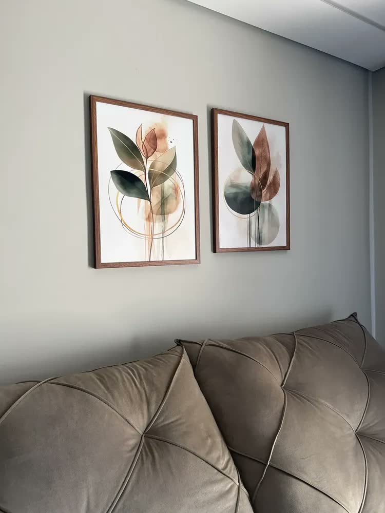 foto de Quadros Decorativos Para Sala Flores Flor Dupla 60x40 Art