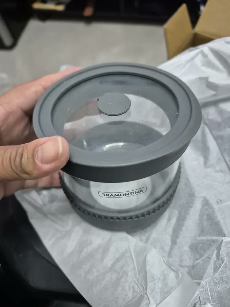 foto de Jogo De Potes De Vidro Herméticos Borosilicato Tramontina